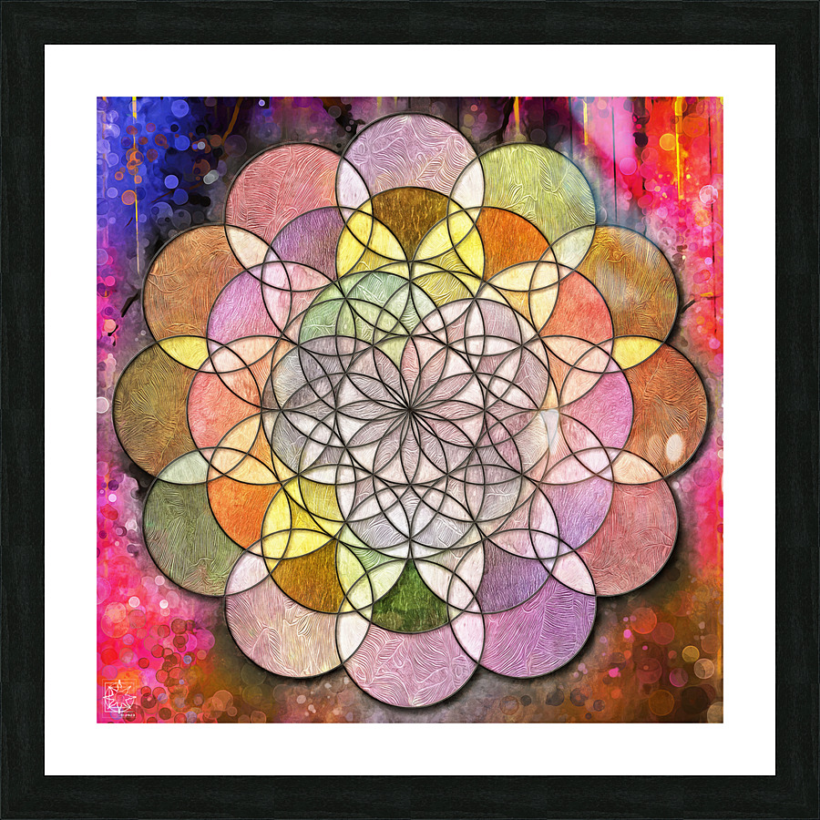 Flower of Life Picture Frame print