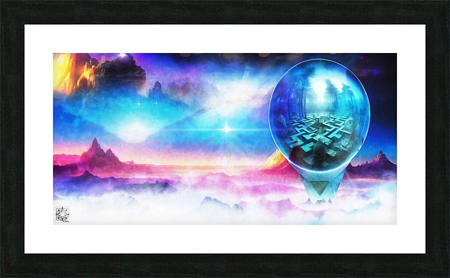 Labyrinth Picture Frame print