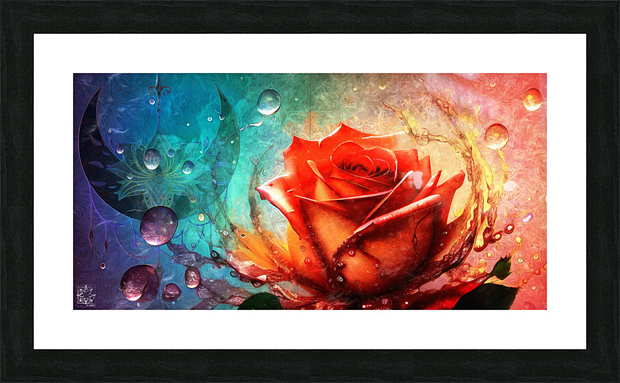 Infinite Rose Picture Frame print