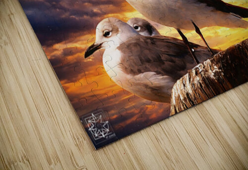 Seagulls ChrisHarrisArt puzzle