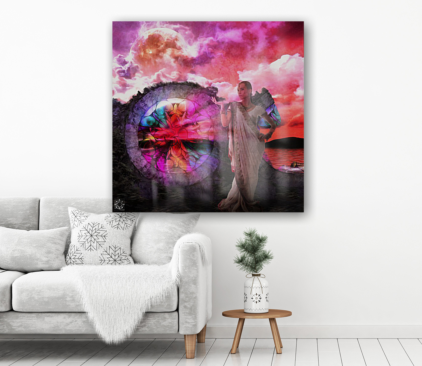 Moon Goddess Window Reproduction