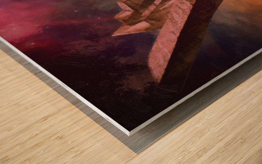 Monument Lake Wood print