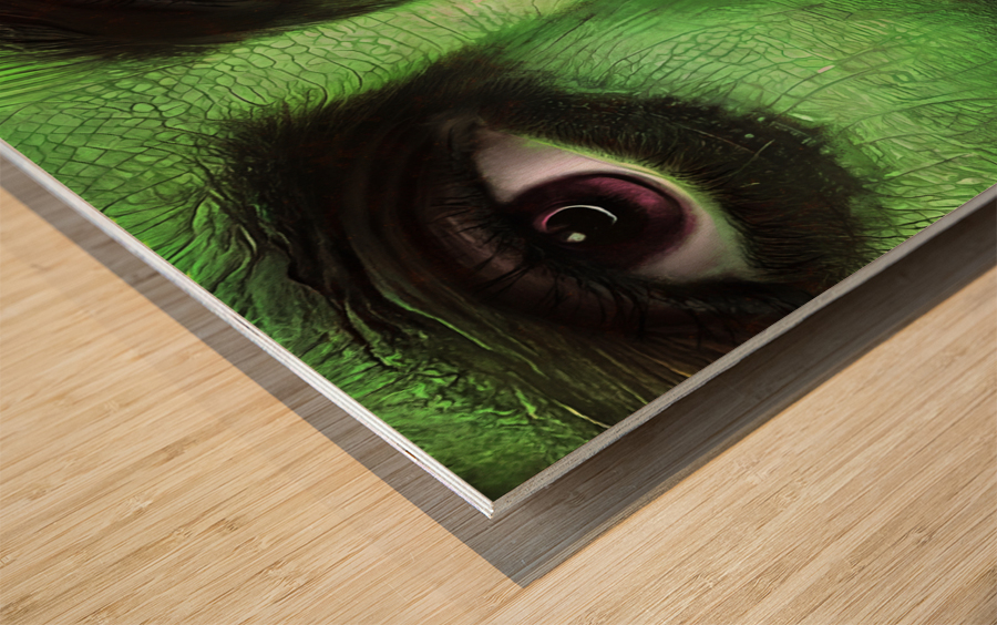 The Green Woman 3 Wood print