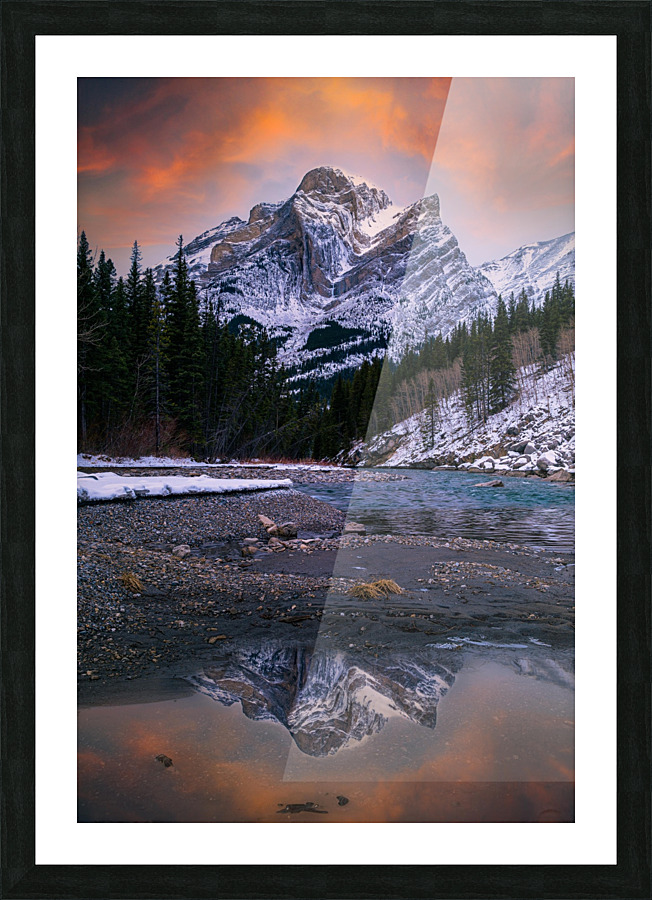 Kananaskis Sunset Picture Frame print