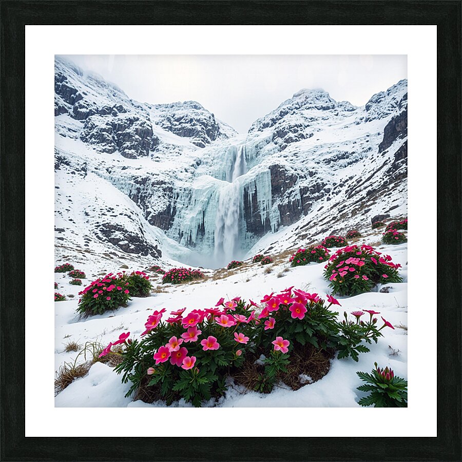 Winters Blush Picture Frame print