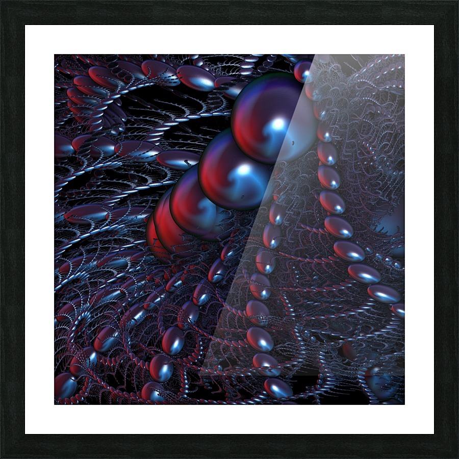 FRACTAL SPIDERWEB Picture Frame print