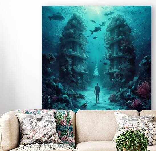 Harmony Beneath the Waves: An Underwater Utopia of Vibrant Reefs and Coexisting Life by Fadumo artist