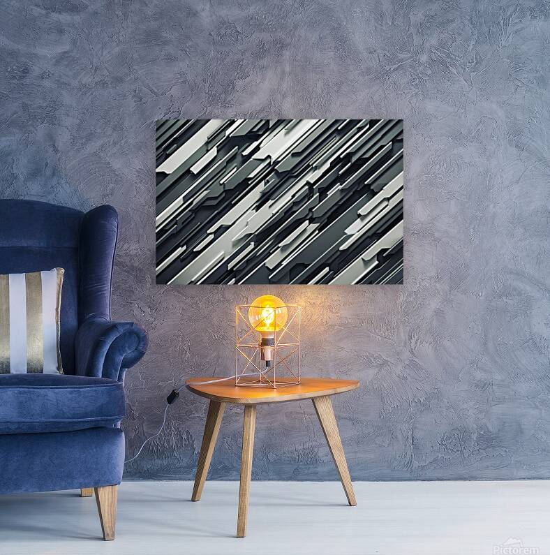 A captivating abstract artwork featuring diagonal Reproduction