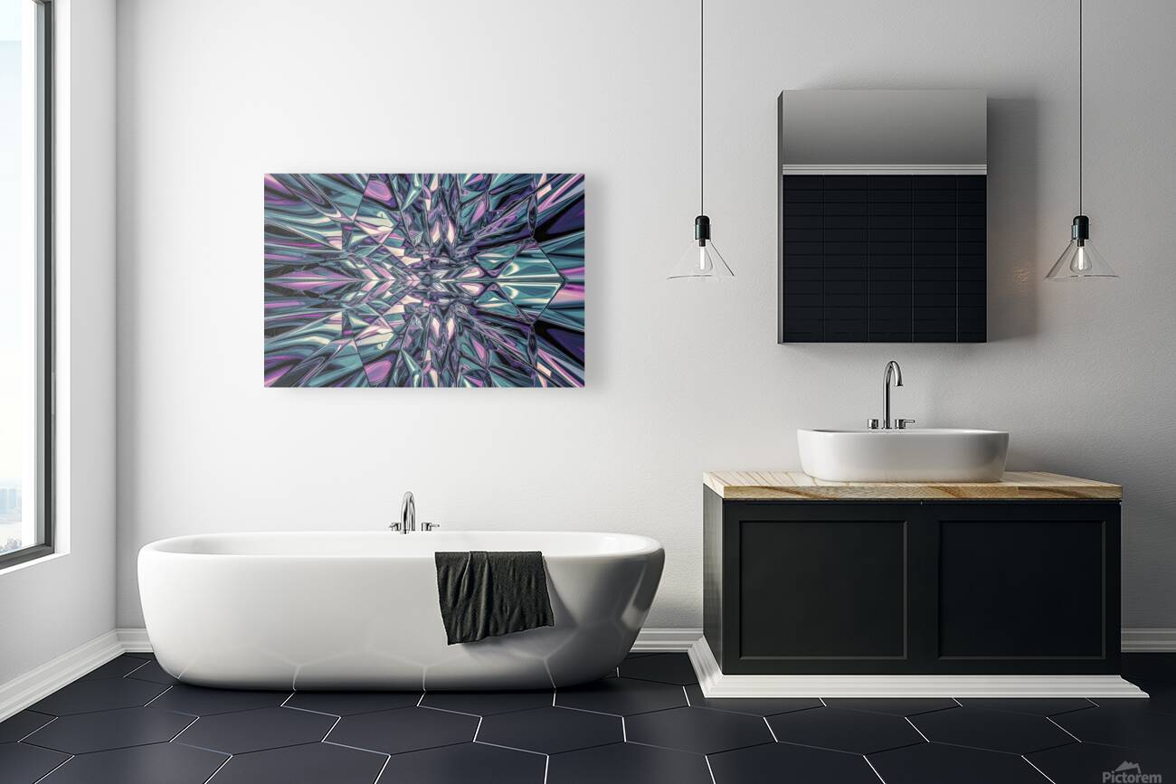 striking abstract image featuring a patterned gla Reproduction
