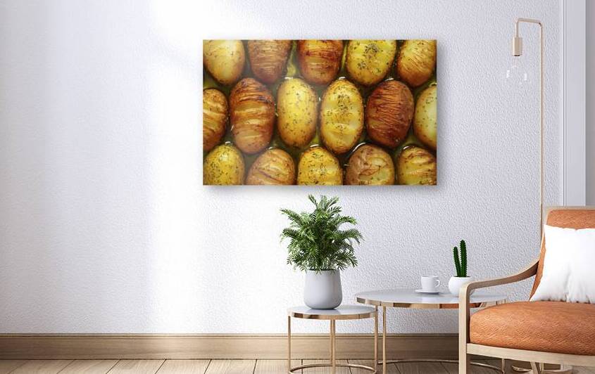 A mouthwatering golden roasted potato banner by VeronicMorar