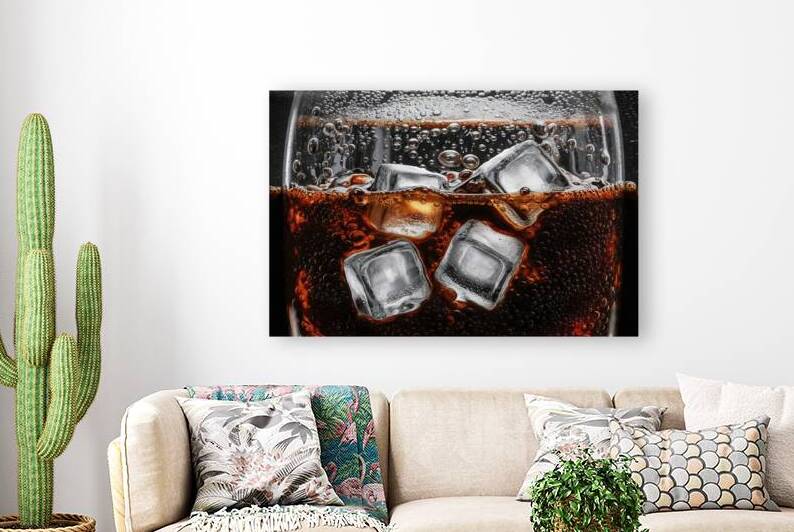 A captivating close up photograph of ice cubes su by VeronicMorar