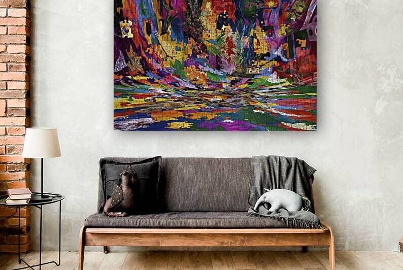 A vibrant and whimsical abstract scene showcasing by VeronicMorar