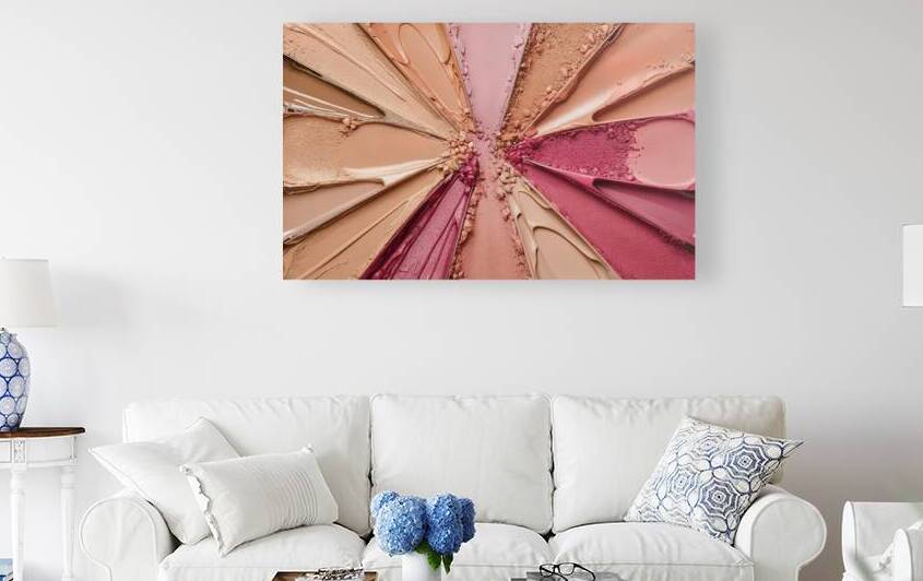 artistic composition of makeup products arranged by VeronicMorar