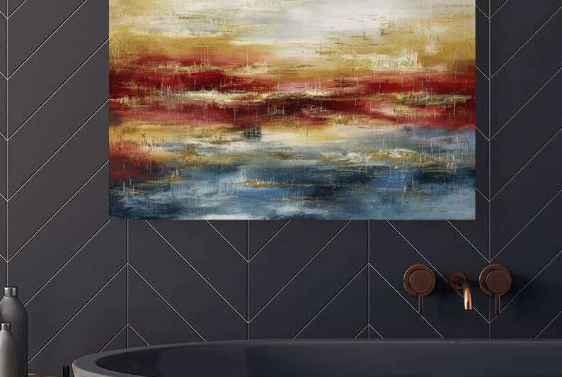 A captivating abstract painting that showcases a by VeronicMorar