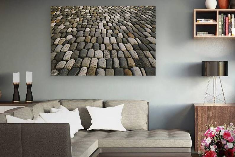 A captivating close up background of a cobbleston by VeronicMorar