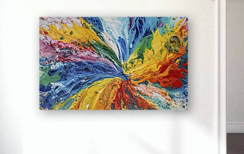 An abstract art piece displaying a vibrant and ch by VeronicMorar