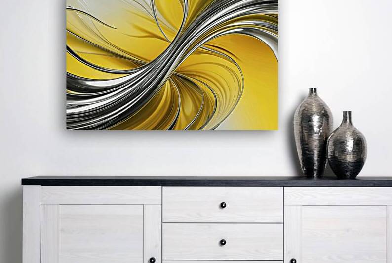 A captivating and modern abstract artwork 1 by VeronicMorar