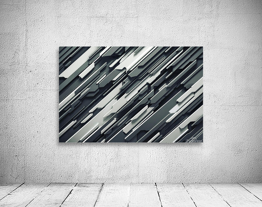 A captivating abstract artwork featuring diagonal Wall Preview