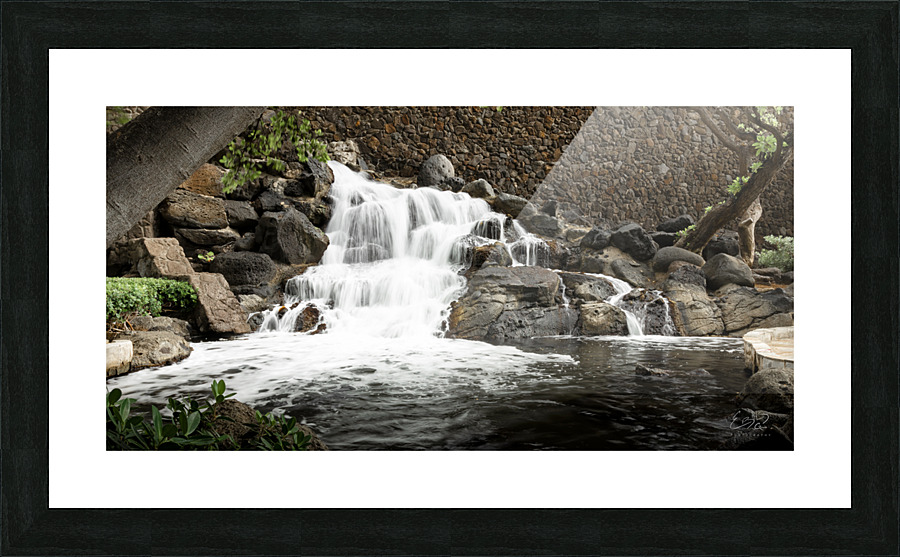 Hawaii Waterfall Picture Frame print