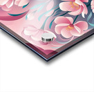 Flowers in soft pink and blue tones Acrylic print