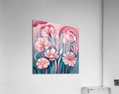 Flowers in soft pink and blue tones Acrylic Print