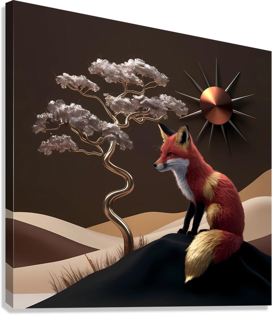The Enigmatic Fox Canvas Print
