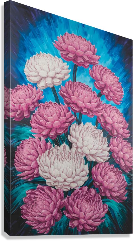 Blooming Petal Symphony Canvas Print