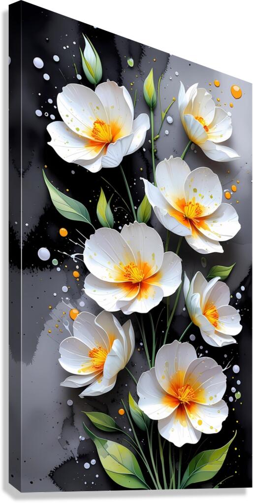 Ethereal Bloom Symphony Canvas Print