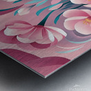 Flowers in soft pink and blue tones Metal print