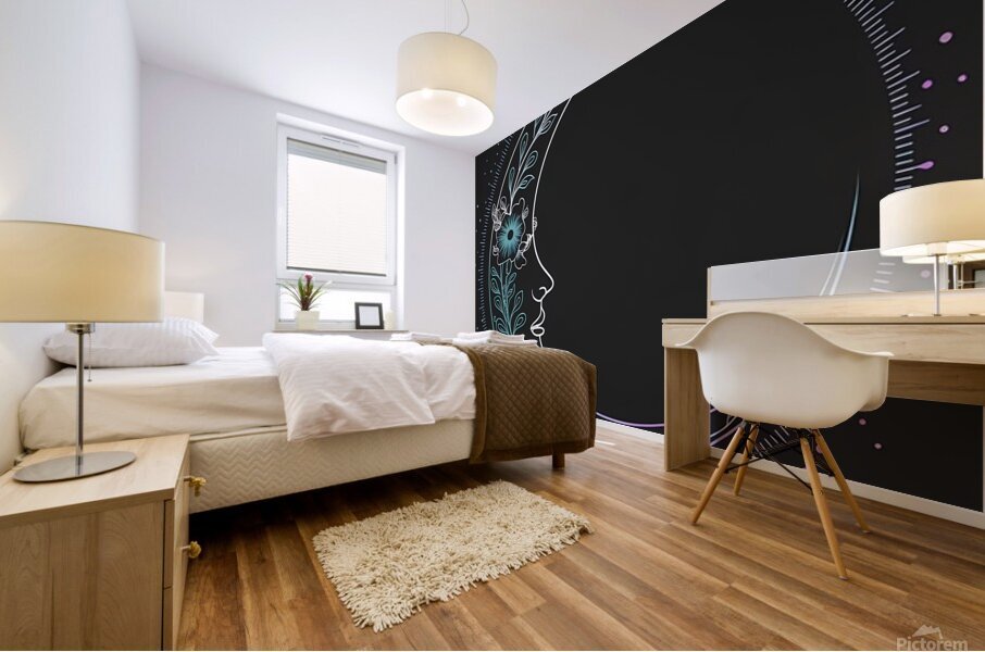 Celestial Harmony Fusion Mural print