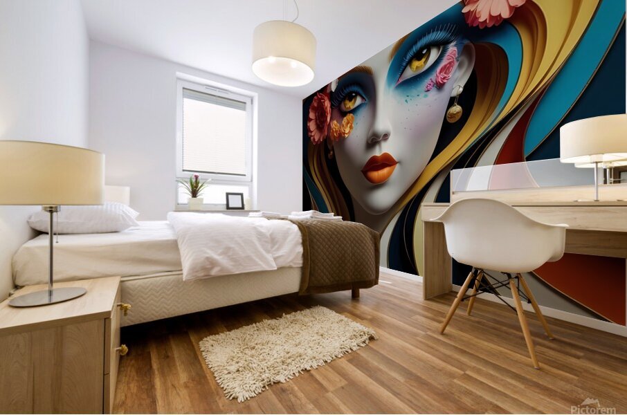 Vivid Bloom Vision Mural print