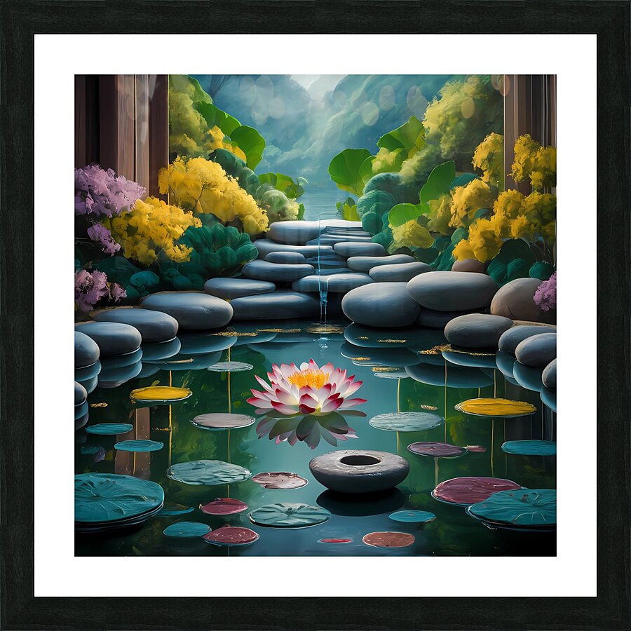 Tranquil Zen Oasis Picture Frame print