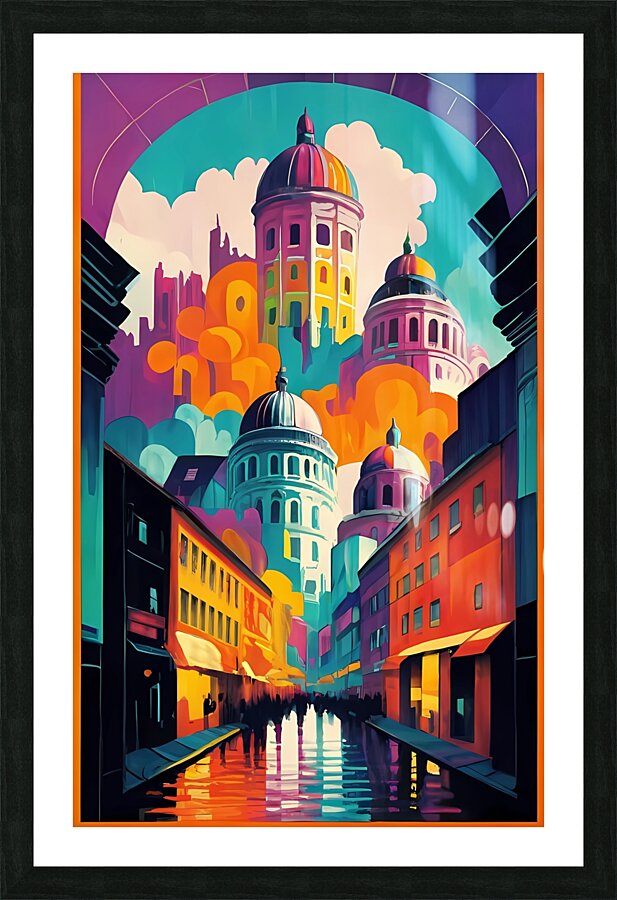 Abstract Urban Symphony Picture Frame print