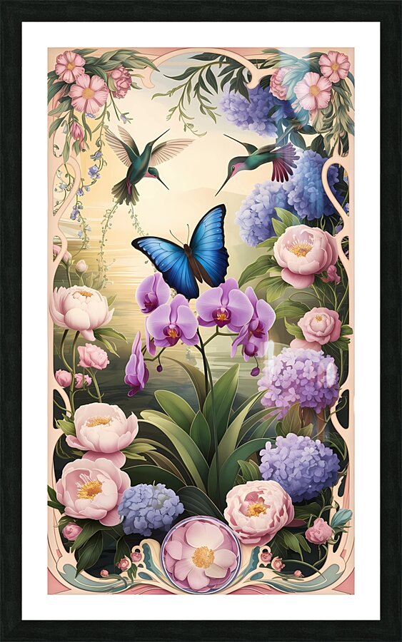 Ethereal Garden Picture Frame print