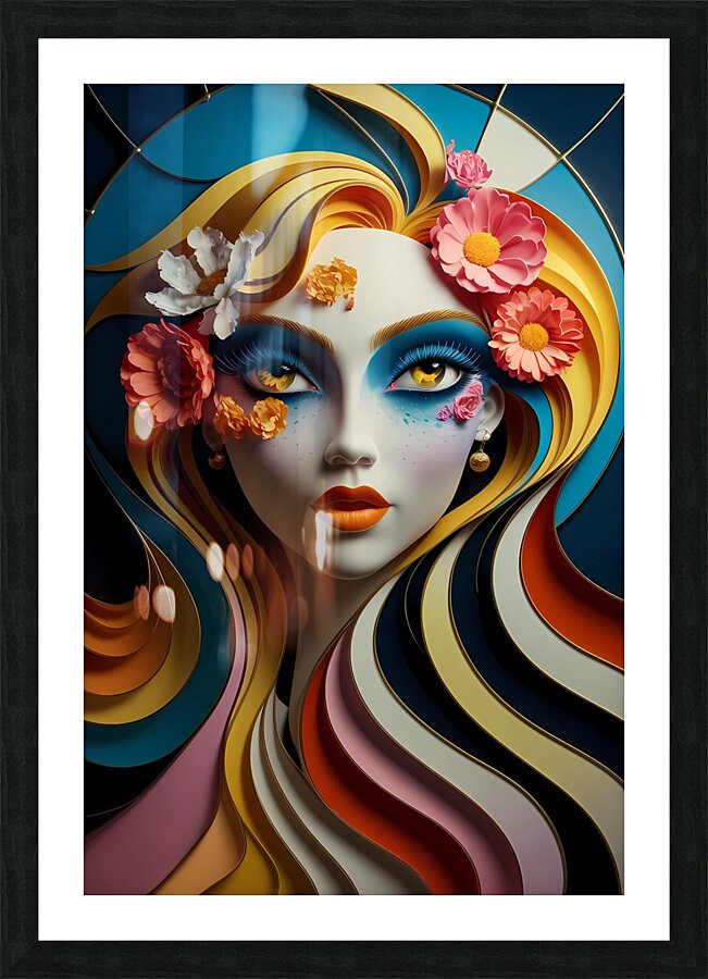 Vivid Bloom Vision Picture Frame print