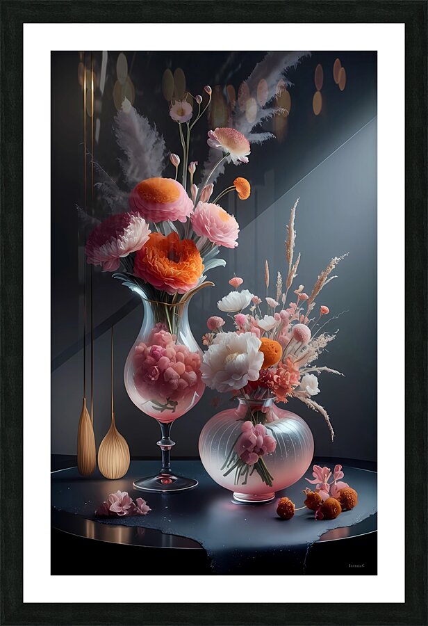 Floral Harmony Elegance Picture Frame print