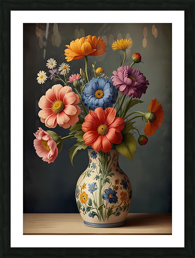 Blooming Elegance Unveiled Picture Frame print