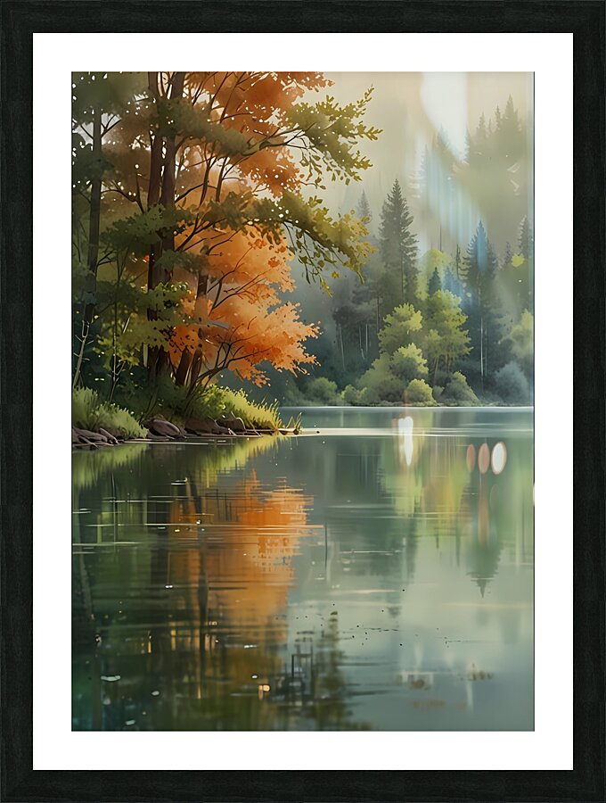 Dreamy Forest Reflections Picture Frame print