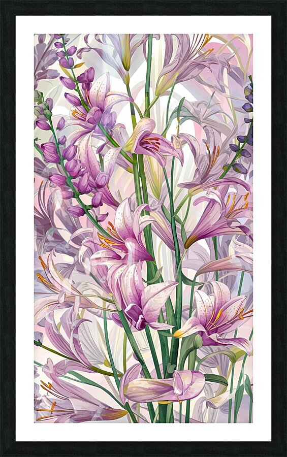 Blossoming Elegance Unveiled Picture Frame print