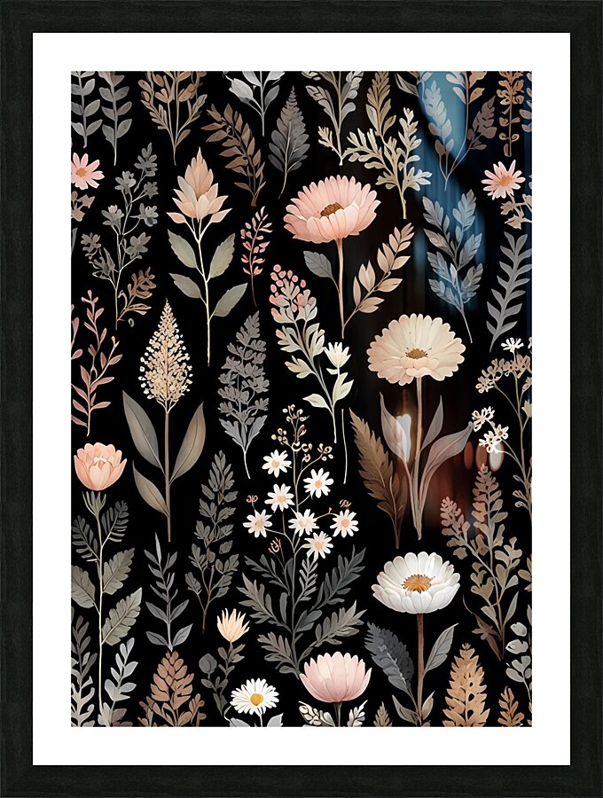 Botanical Elegance Unveiled Picture Frame print