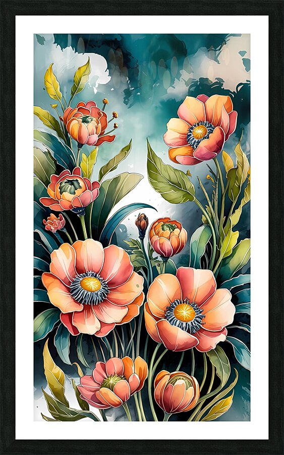 Vivid Blossoms Elegance Picture Frame print