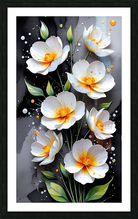 Ethereal Bloom Symphony Picture Frame print