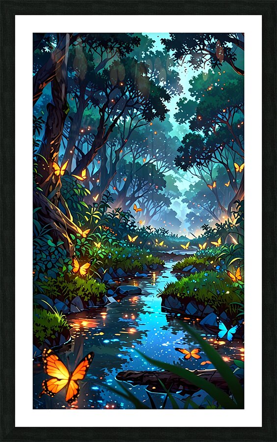 Ethereal Forest Symphony Picture Frame print