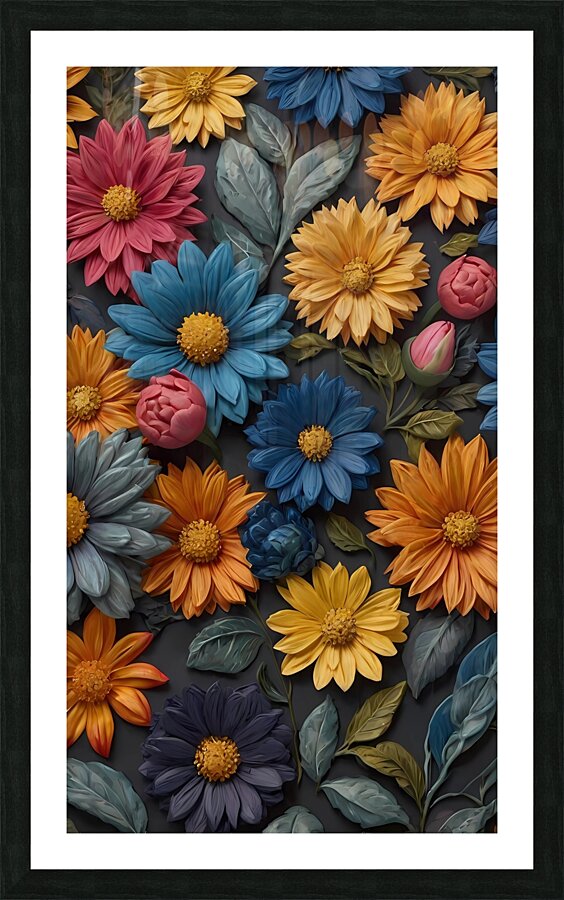 Blooming Elegance Unveiled Picture Frame print
