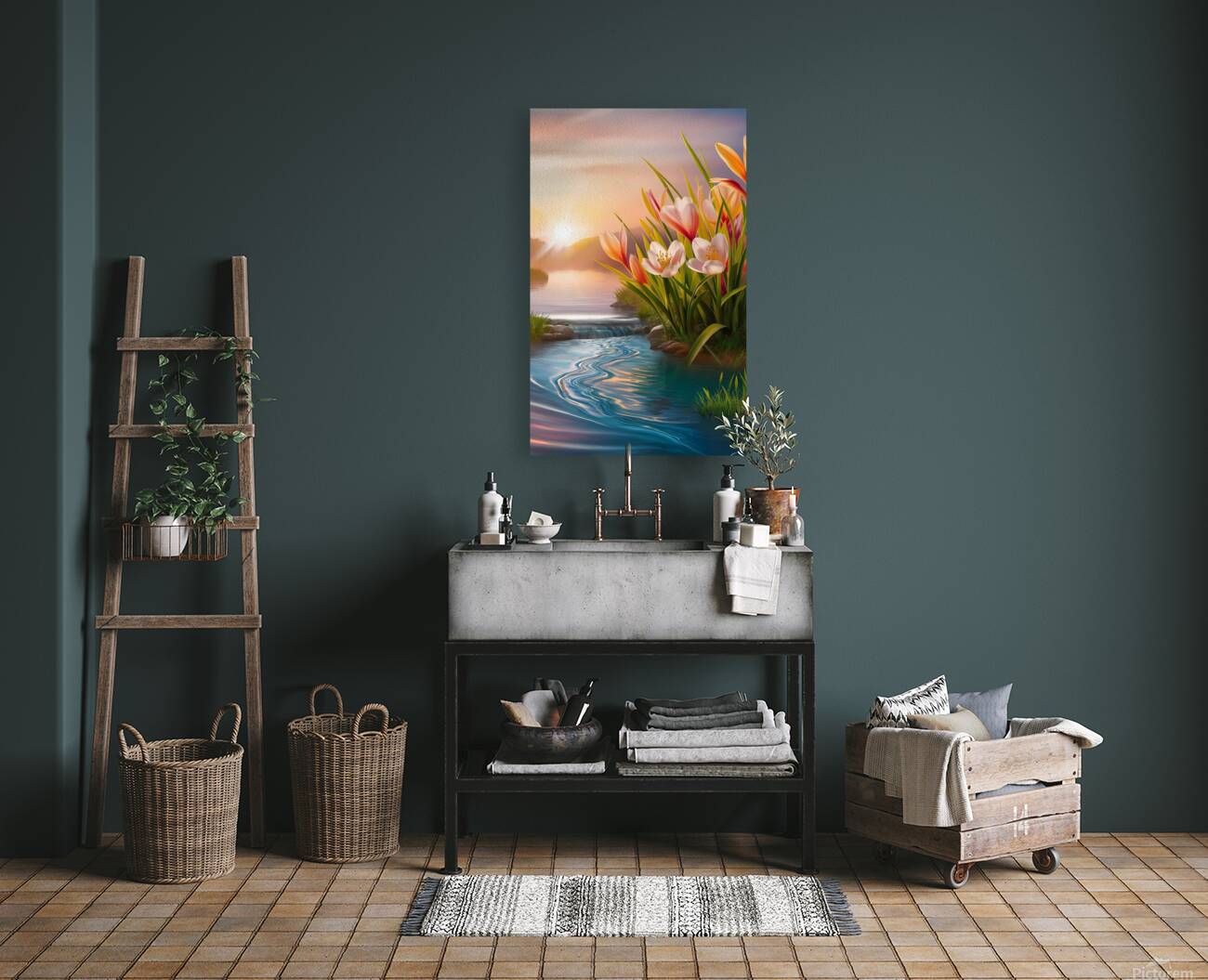 Tranquil Sunset Serenity Reproduction