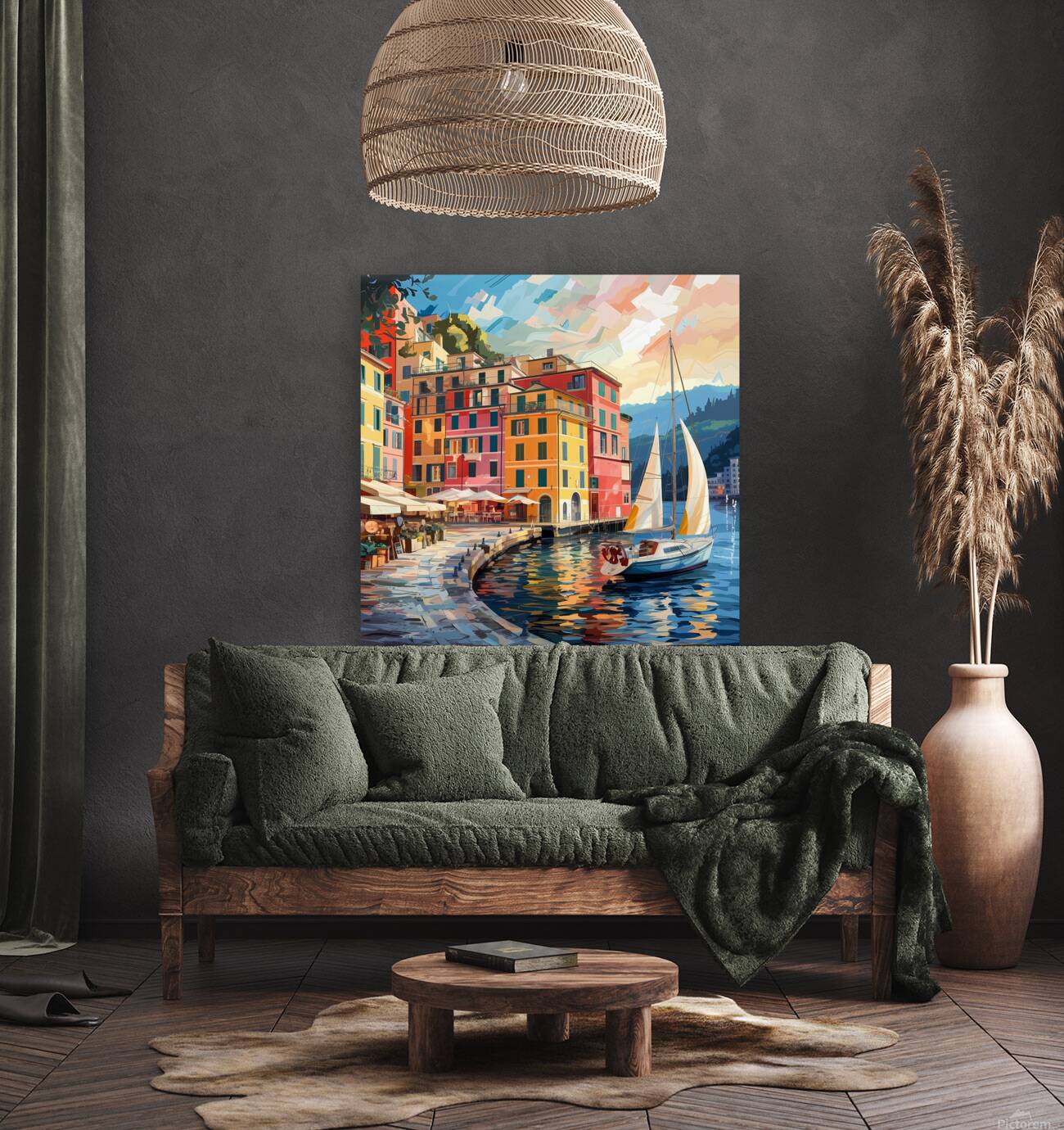 Sunlit Harbor Charm Reproduction