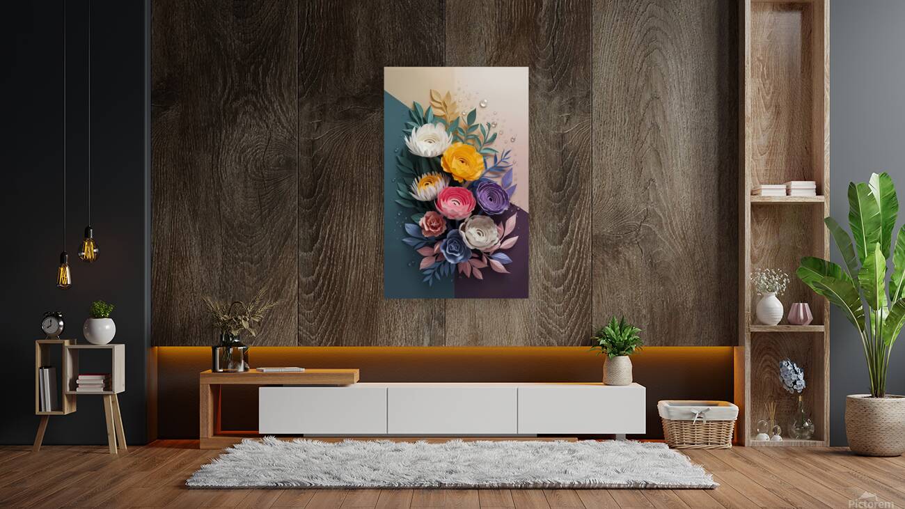 Whimsical Floral Elegance Reproduction
