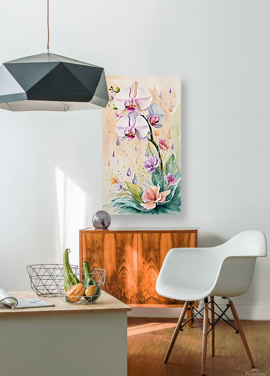Blooming Raindrop Elegance Reproduction