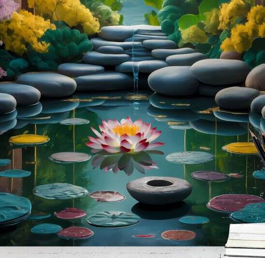 Tranquil Zen Oasis Reproduction