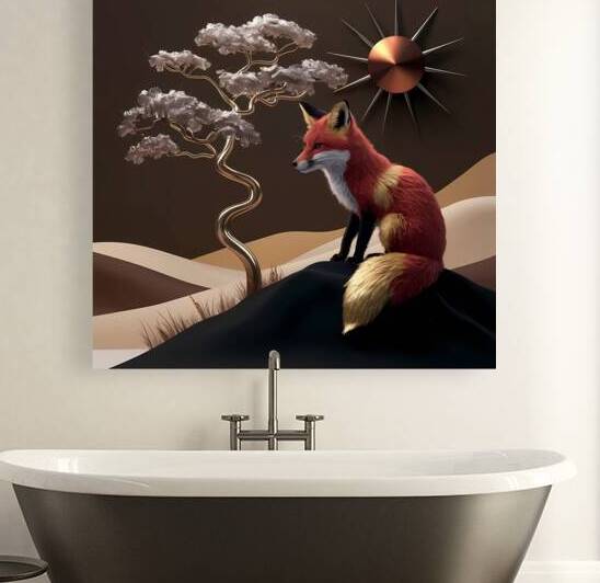 The Enigmatic Fox by RAHEEM